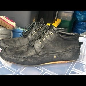 Saratoga Men’s Black Leather Dress Shoes Size 12